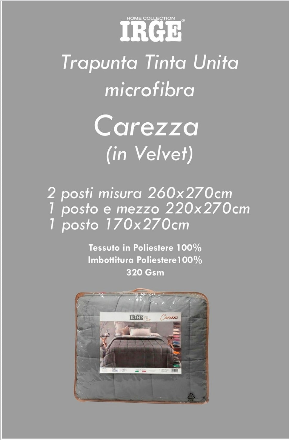 Irge Carezza Trapunta in Velluto