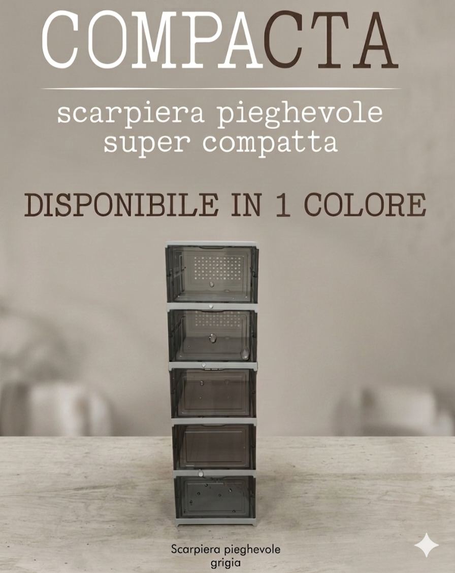 Scarpiera 5 livelli "Bronzo o Grigia"