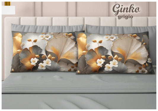 Completo letto digitale con 4 federe "Ginko"