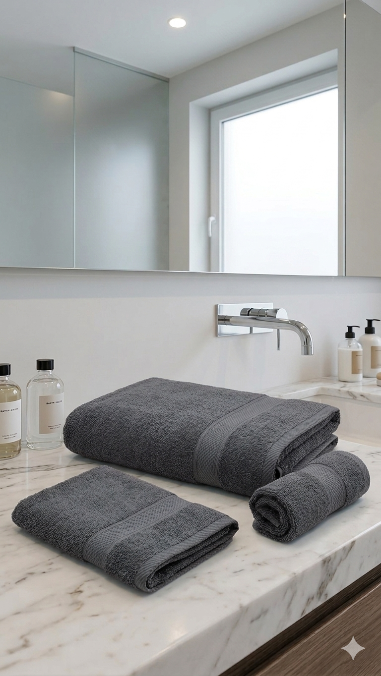 Set spugna:telo doccia, ospite e bidet