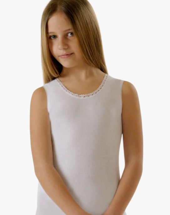 KiccaeCiccio 922 set 2 canottiere cotone bimba