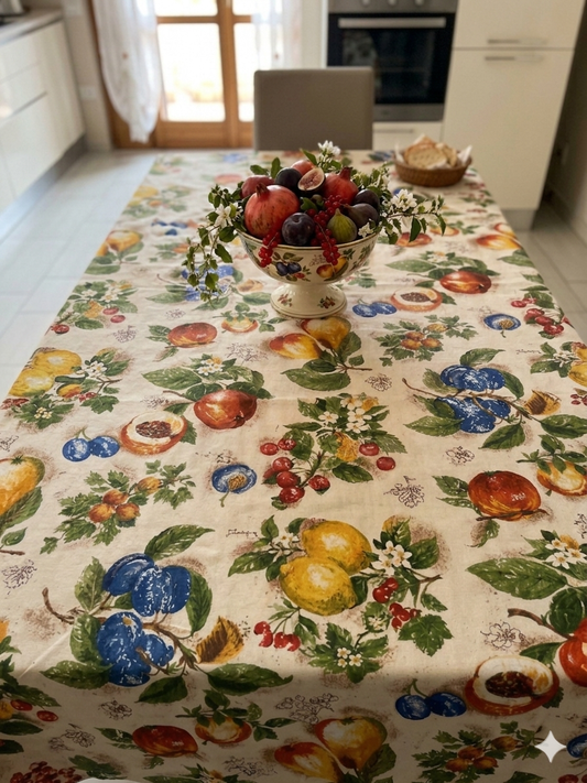 Tovaglia da tavola panama di cotone Unica Frutta