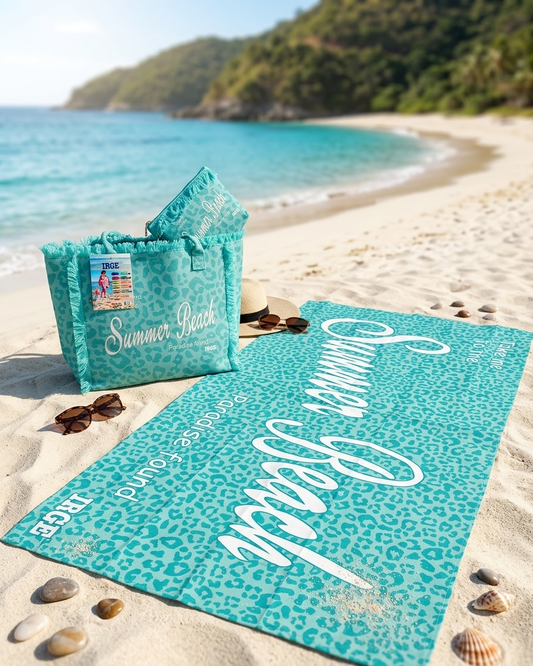 Borsa Mare, pochette e telo marein microfibra.