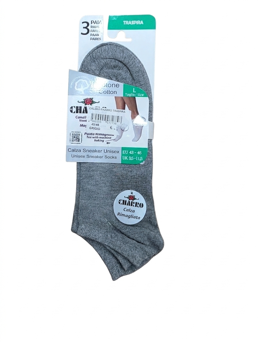 Charro: set 3 paia fantasmini in cotone