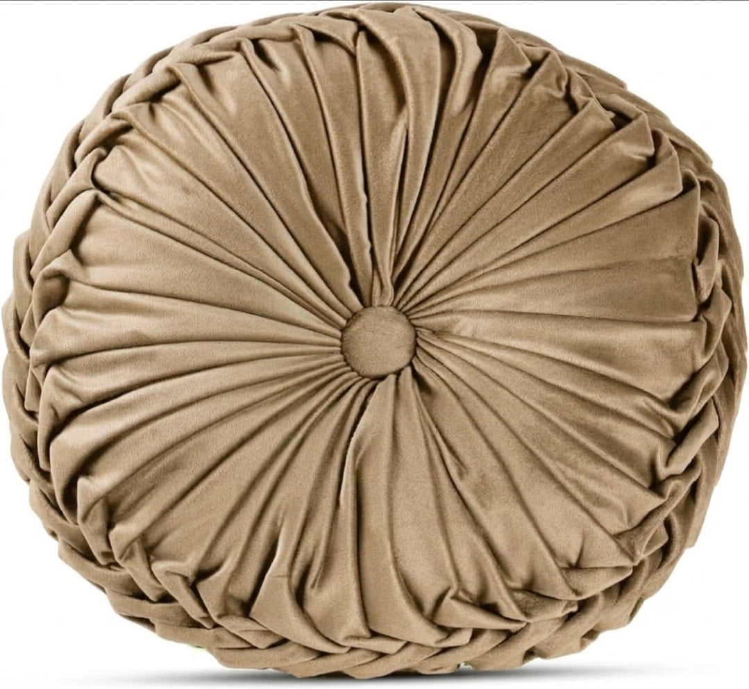 Cuscino decoro diamentro 35 cm effetti velluto