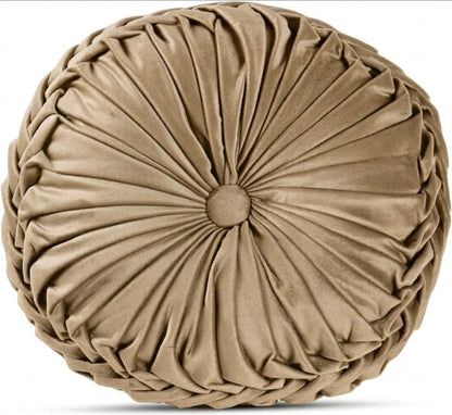 Cuscino decoro diamentro 35 cm effetti velluto