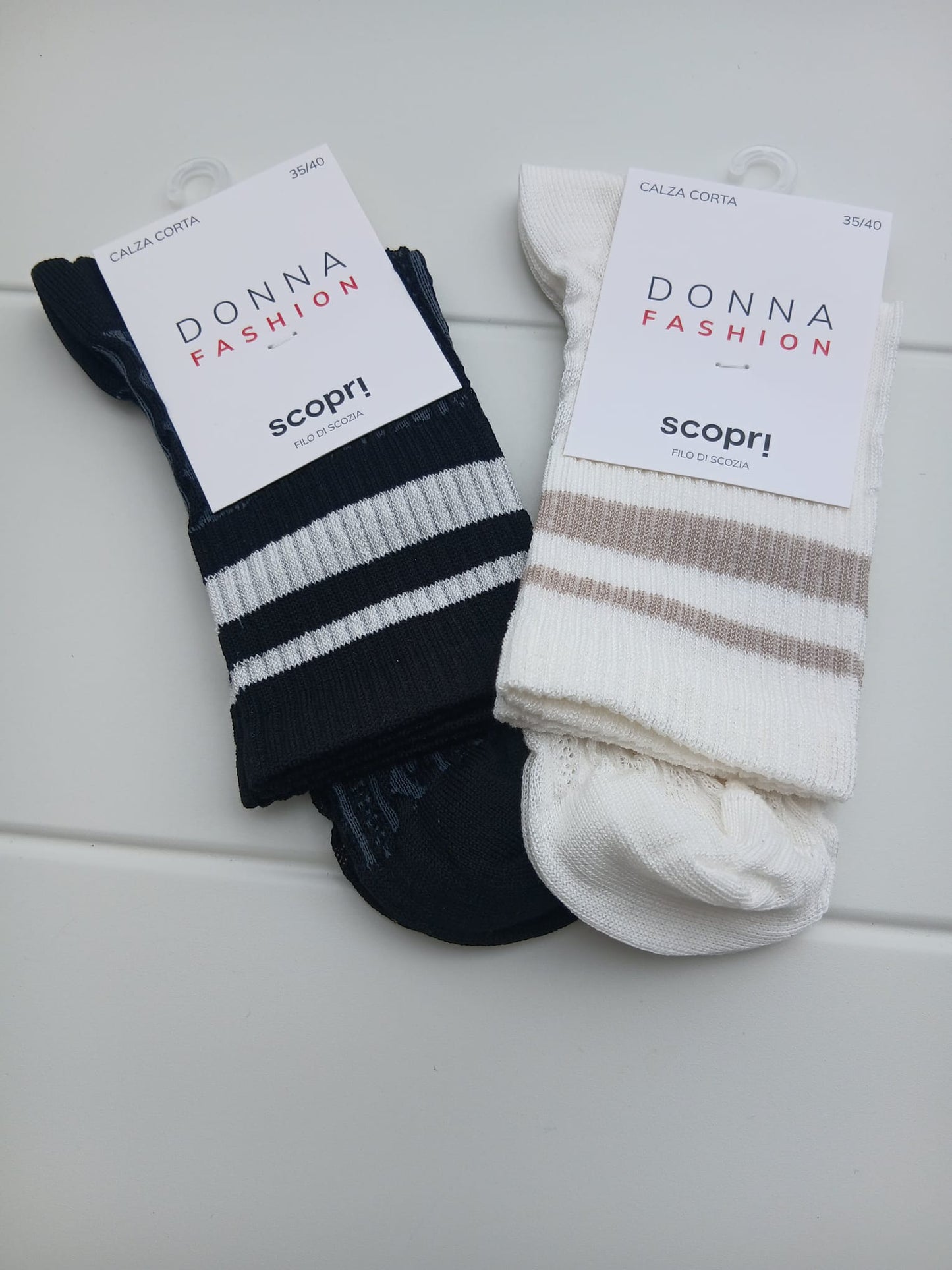 Scopri VOGUE donna set 2 paia calzini assortiti