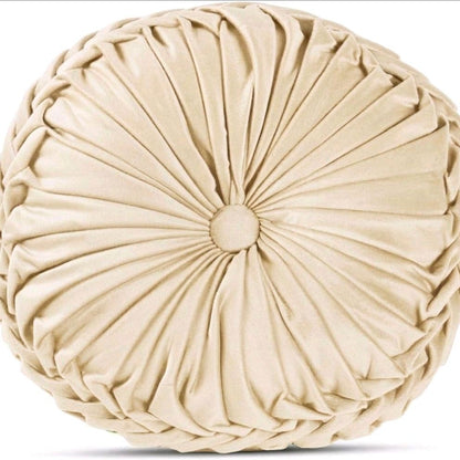 Cuscino decoro diamentro 35 cm effetti velluto