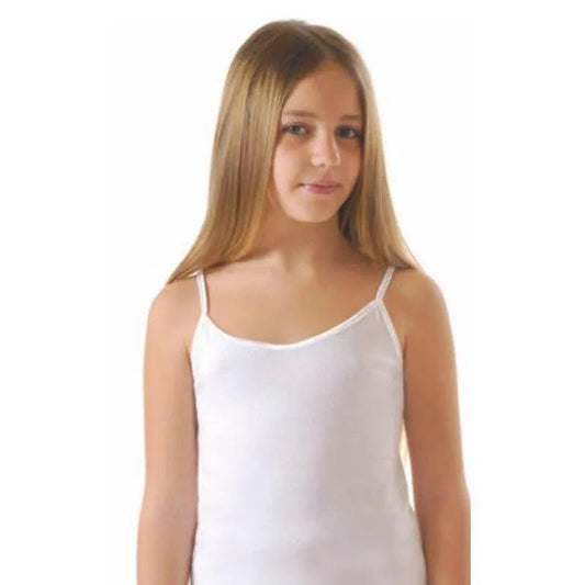 Kikkaeciccio top bimba cotone spalla stretta