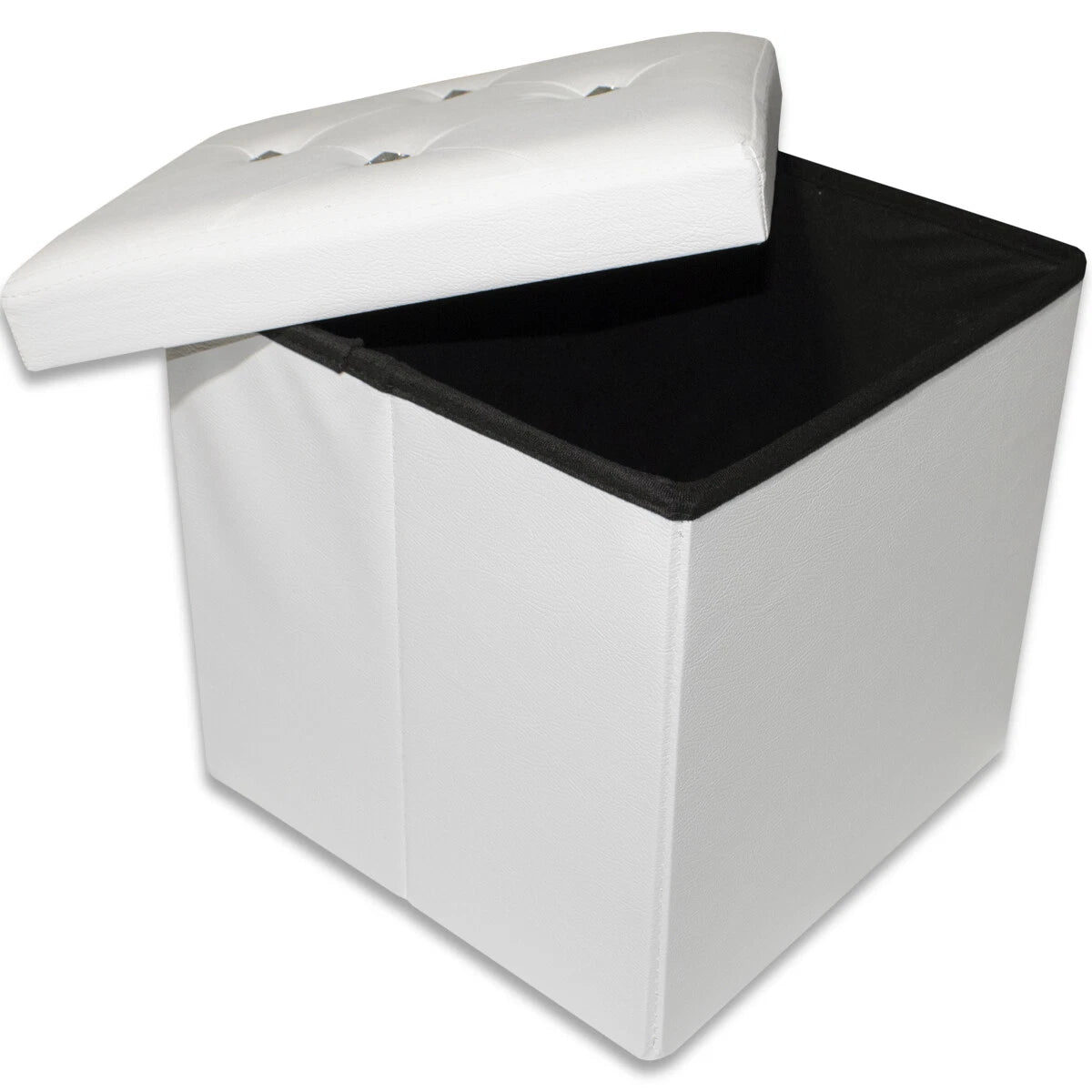 Pouf contenitore con strass effetto velluto