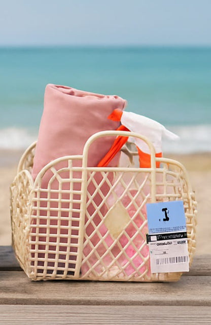 Borsa con telo mare e spruzzino
