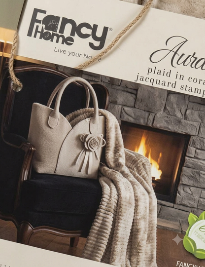 Fancy home Nordic e Aura plaid con borsetta