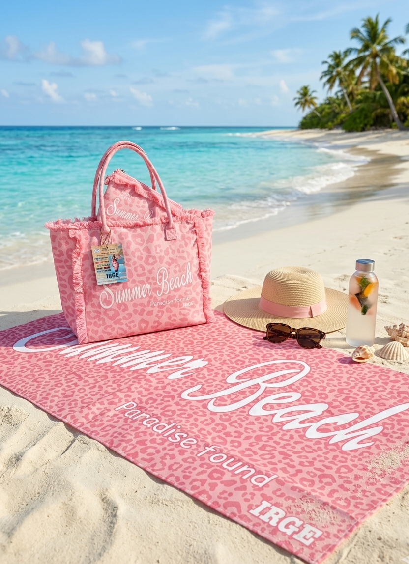 Borsa Mare, pochette e telo marein microfibra.