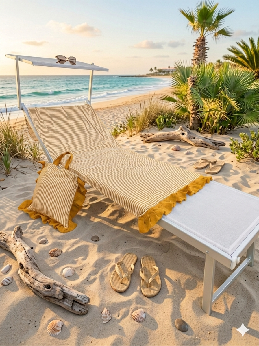 Borsa in cotone con telo mare.