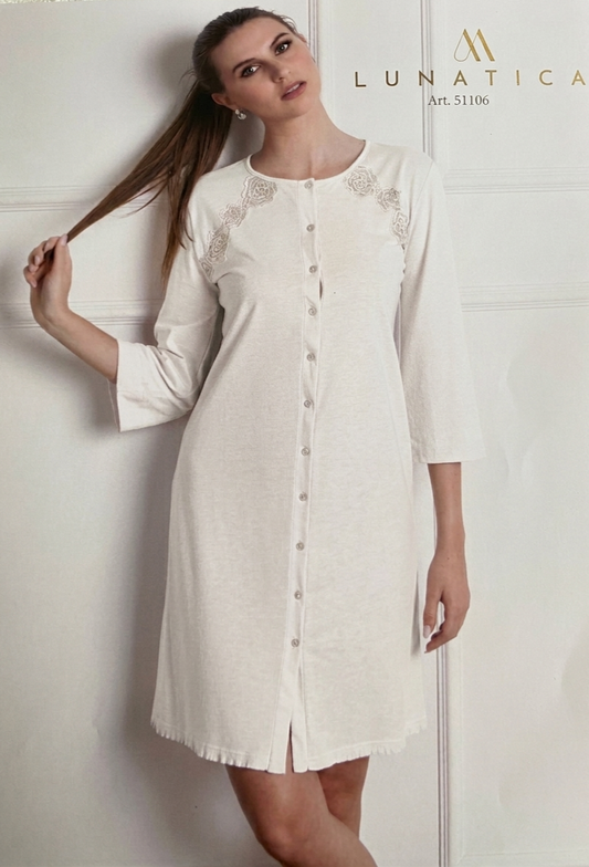 Camicia da notte clinica in 100% cotone.    Art-51106