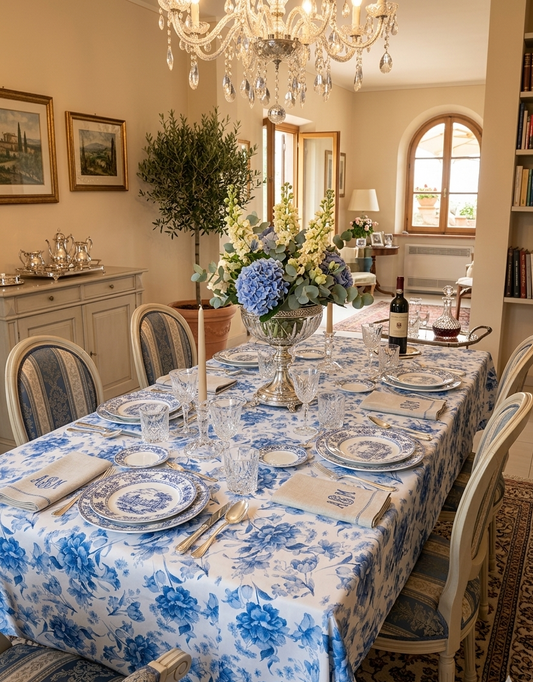 Tovaglia da tavola Blu Elisa