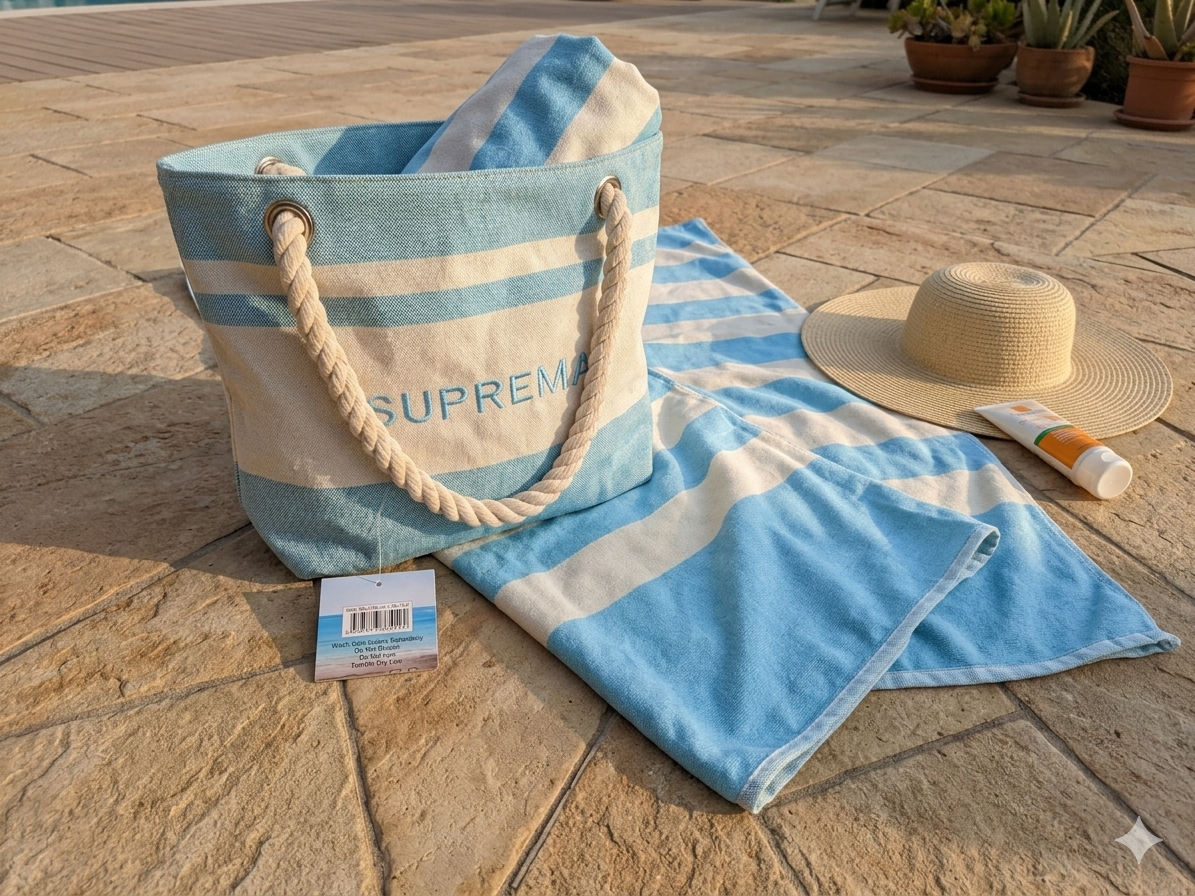 Borsa con telo mare