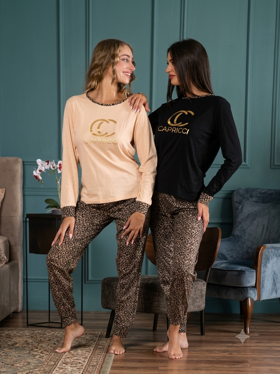Pigiama 6119 cotone donna manica lunga