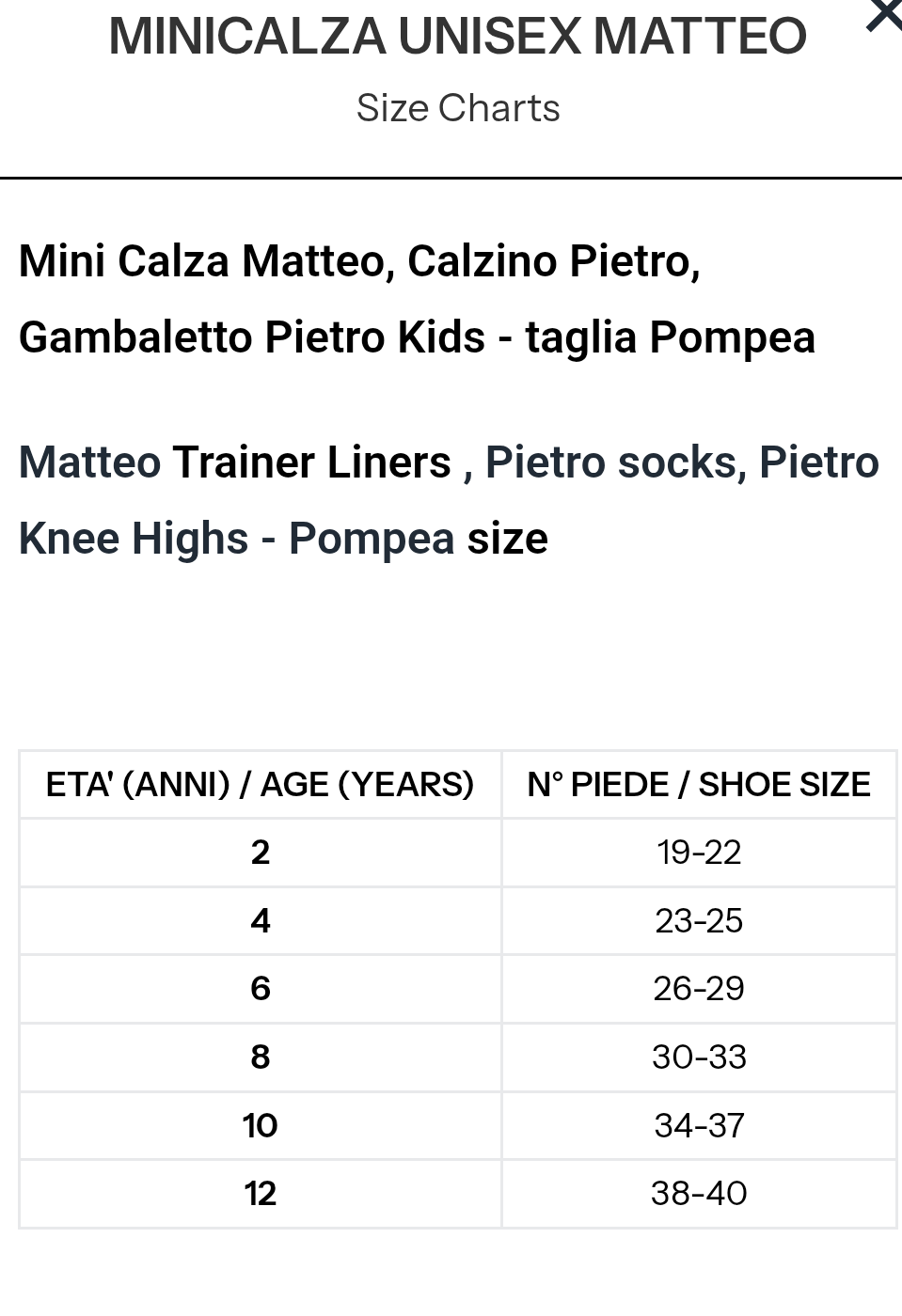 Pompea fantasmini bambini unisex