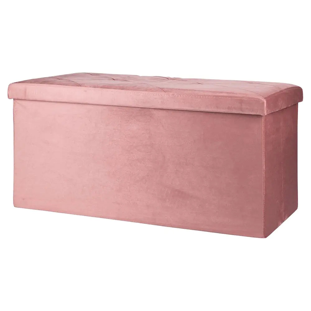 Pouf contenitore effetto velluto