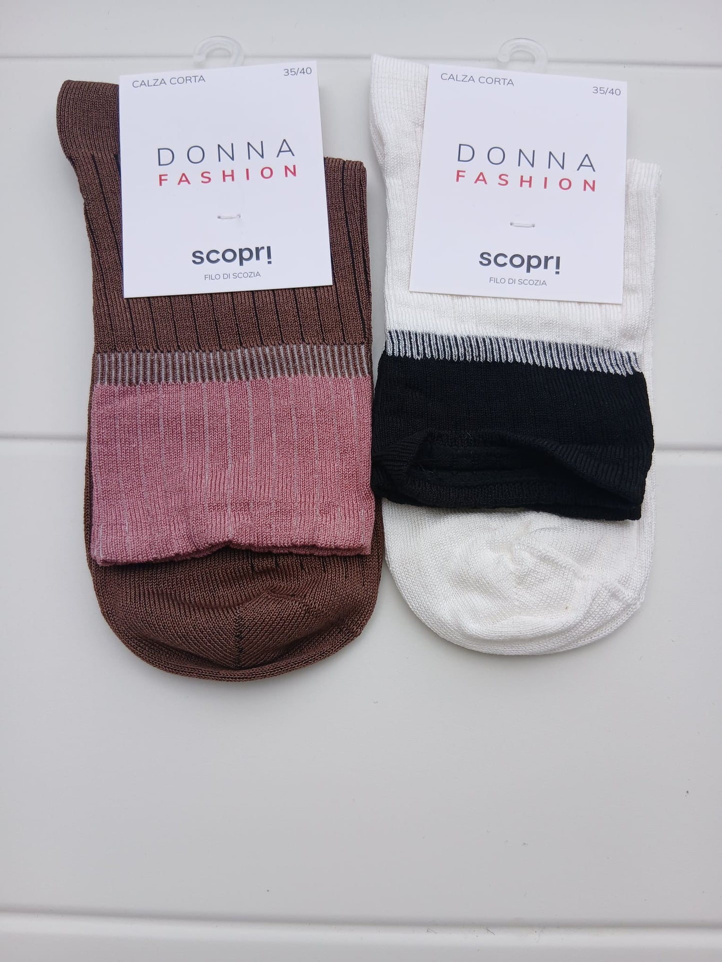Scopri calzini FASHION donna set 2 paia calzini