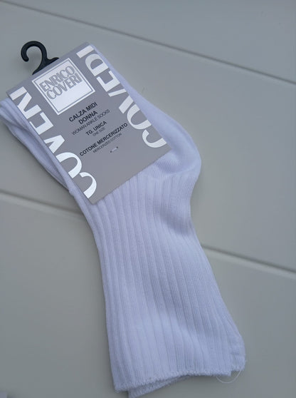 Coveri set 3 paia calzini donna costine elastico sanitario