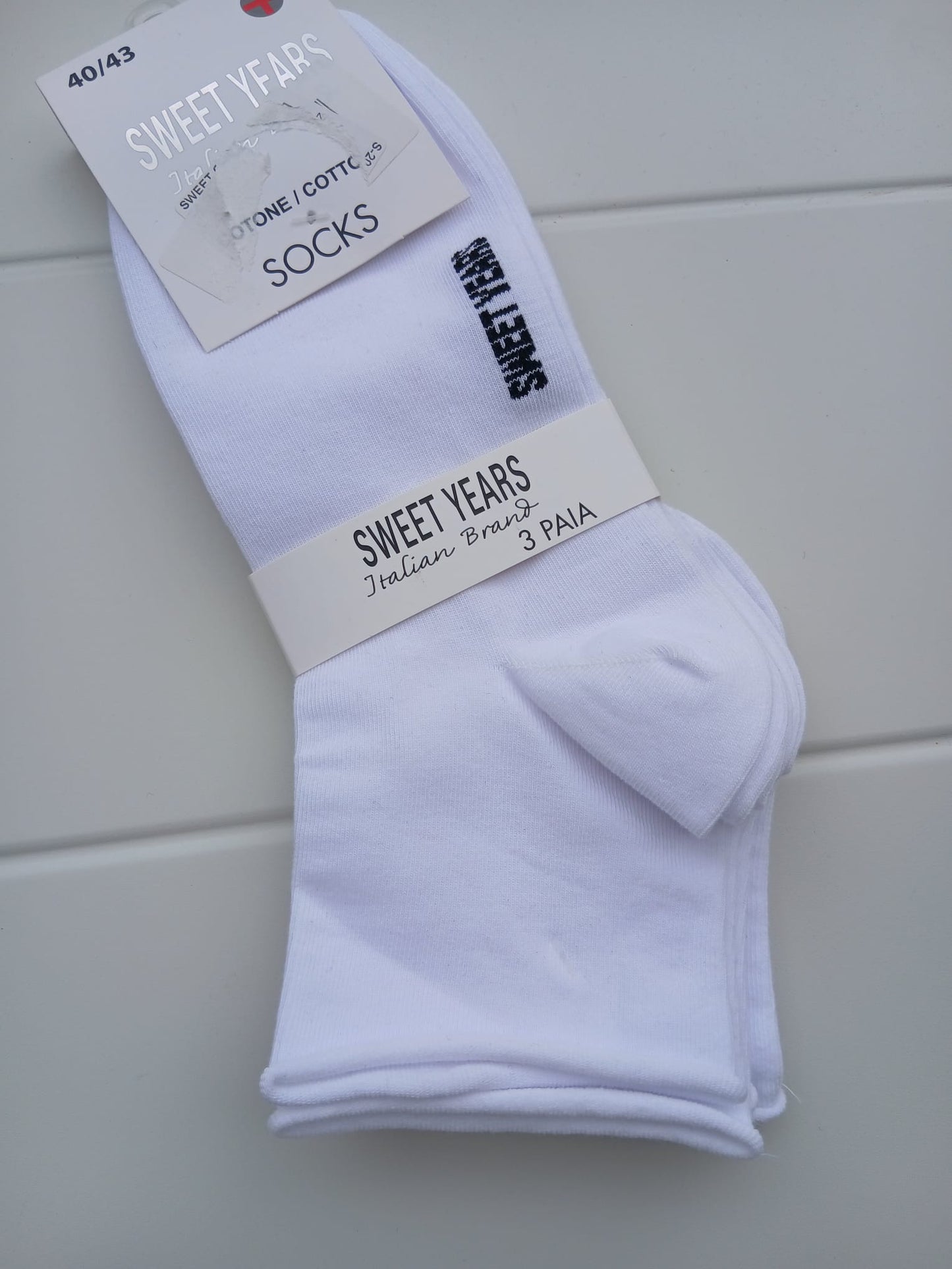 Sweet years set 3 paia calzini con elastico largo