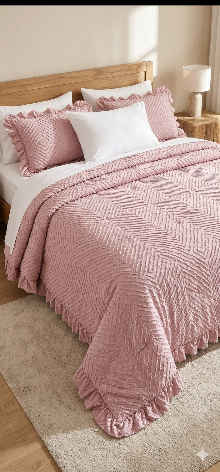 Trapuntino matrimoniale "Jacquard"