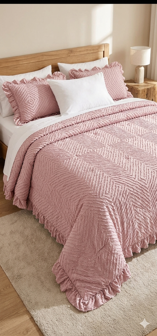 Trapuntino matrimoniale "Jacquard"