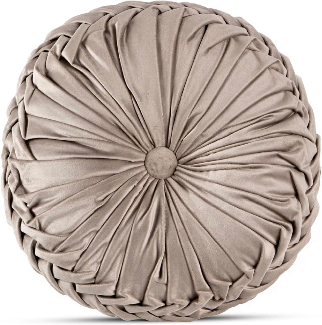 Cuscino decoro diamentro 35 cm effetti velluto