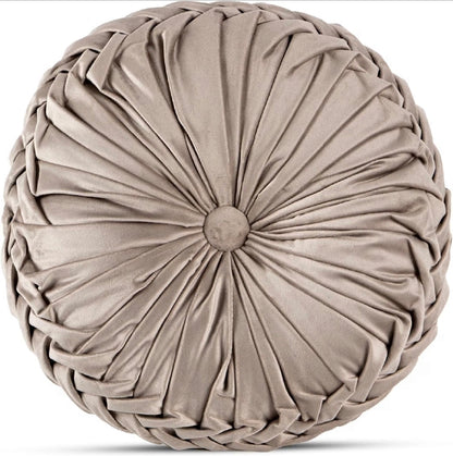 Cuscino decoro diamentro 35 cm effetti velluto