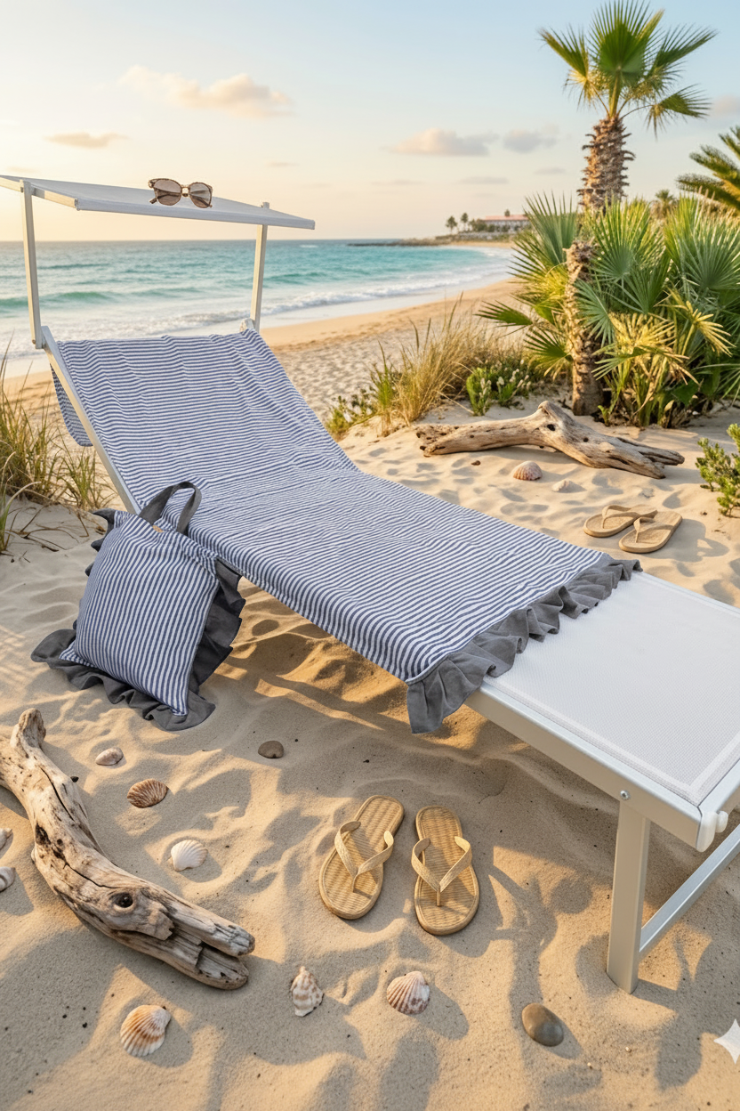 Borsa in cotone con telo mare.