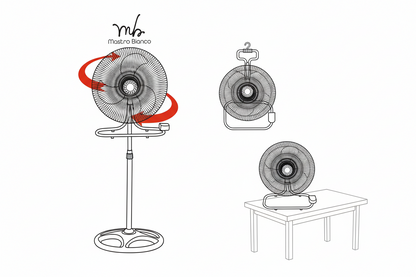 Ventilatore triplo uso