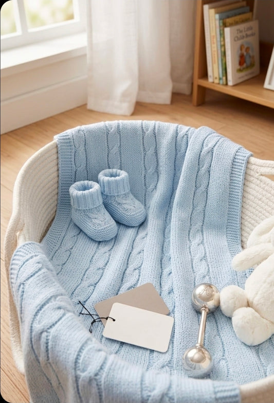 Copertina in filo con treccine