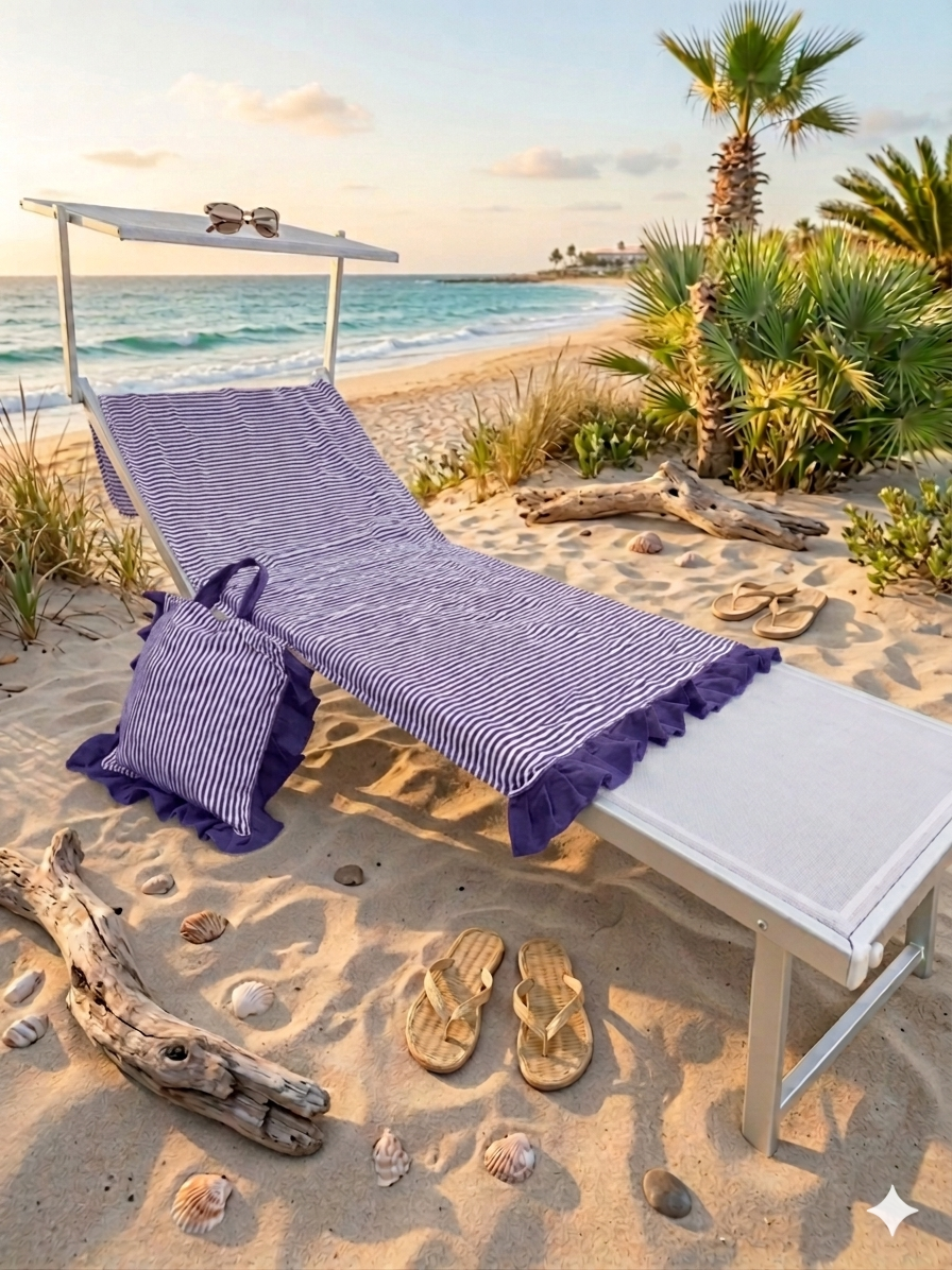 Borsa in cotone con telo mare.