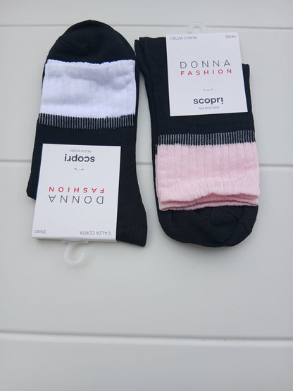 Scopri calzini FASHION donna set 2 paia calzini
