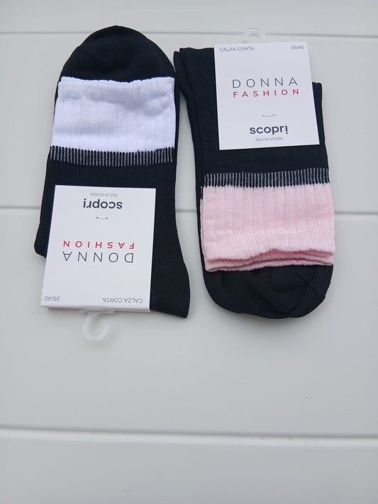 Scopri calzini FASHION donna set 2 paia calzini