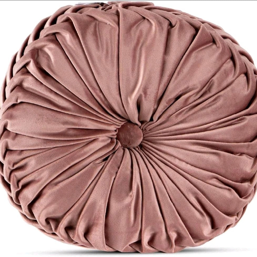 Cuscino decoro diamentro 35 cm effetti velluto