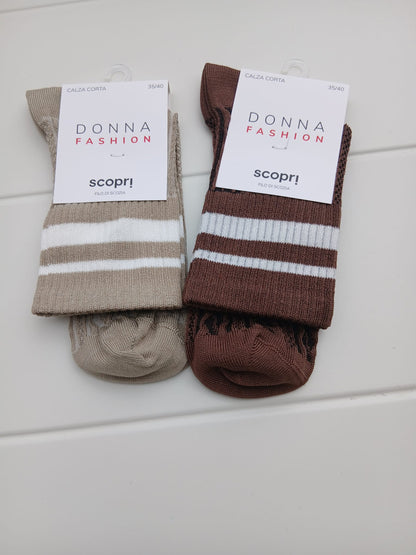 Scopri VOGUE donna set 2 paia calzini assortiti