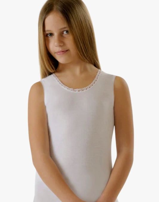 KiccaeCiccio 922 set 2 canottiere cotone bimba
