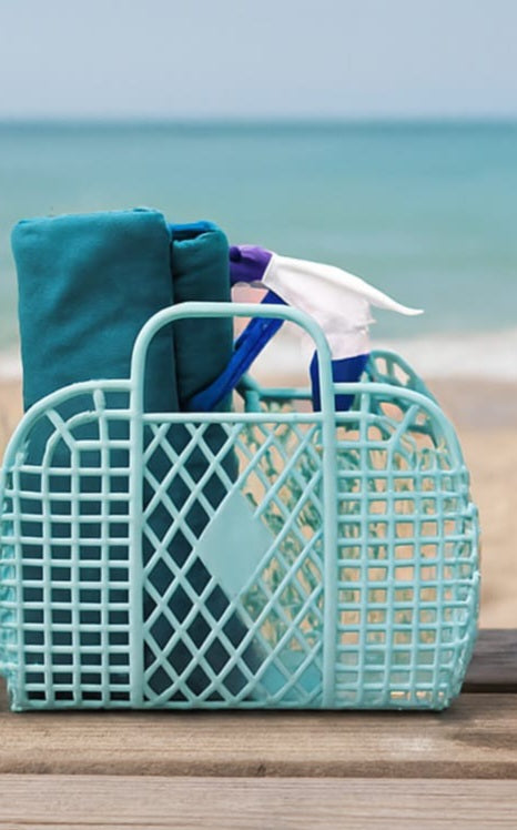 Borsa con telo mare e spruzzino