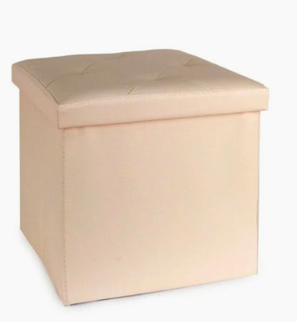 Pouf contenitore,effetto velluto.