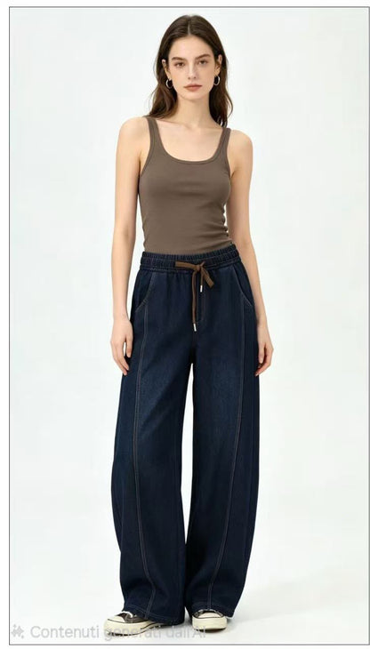 Pantalone jeans S 8605 barrel fino a 3XL