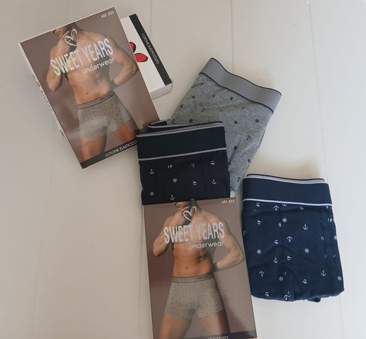 Sweet years 855 set 3 boxer assortiti