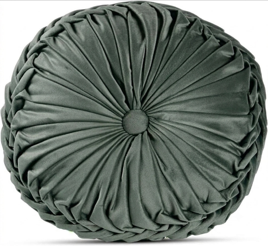 Cuscino decoro diamentro 35 cm effetti velluto