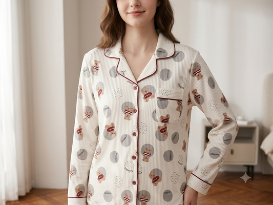 Pigiama collo camicia E9212