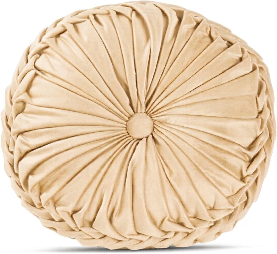 Cuscino decoro diamentro 35 cm effetti velluto