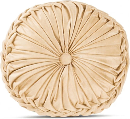 Cuscino decoro diamentro 35 cm effetti velluto