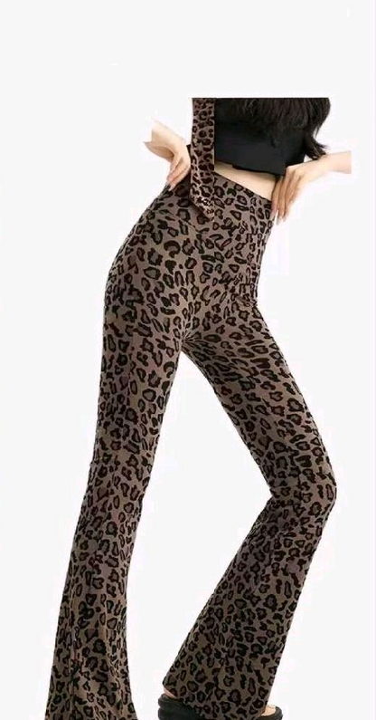 Leggins animalier elasticizzato 7901