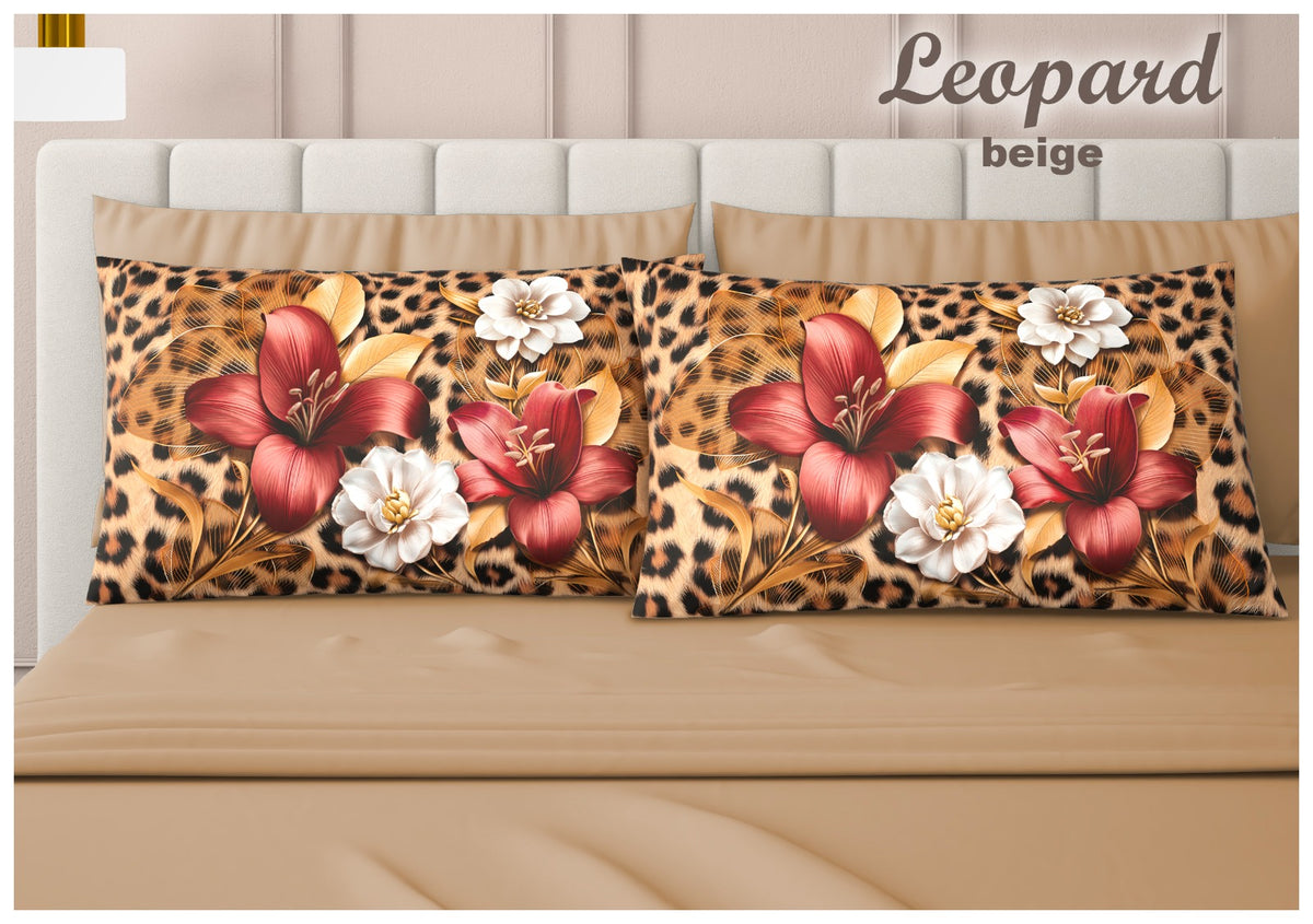 Completo letto digitale 4 federe "Leopard"